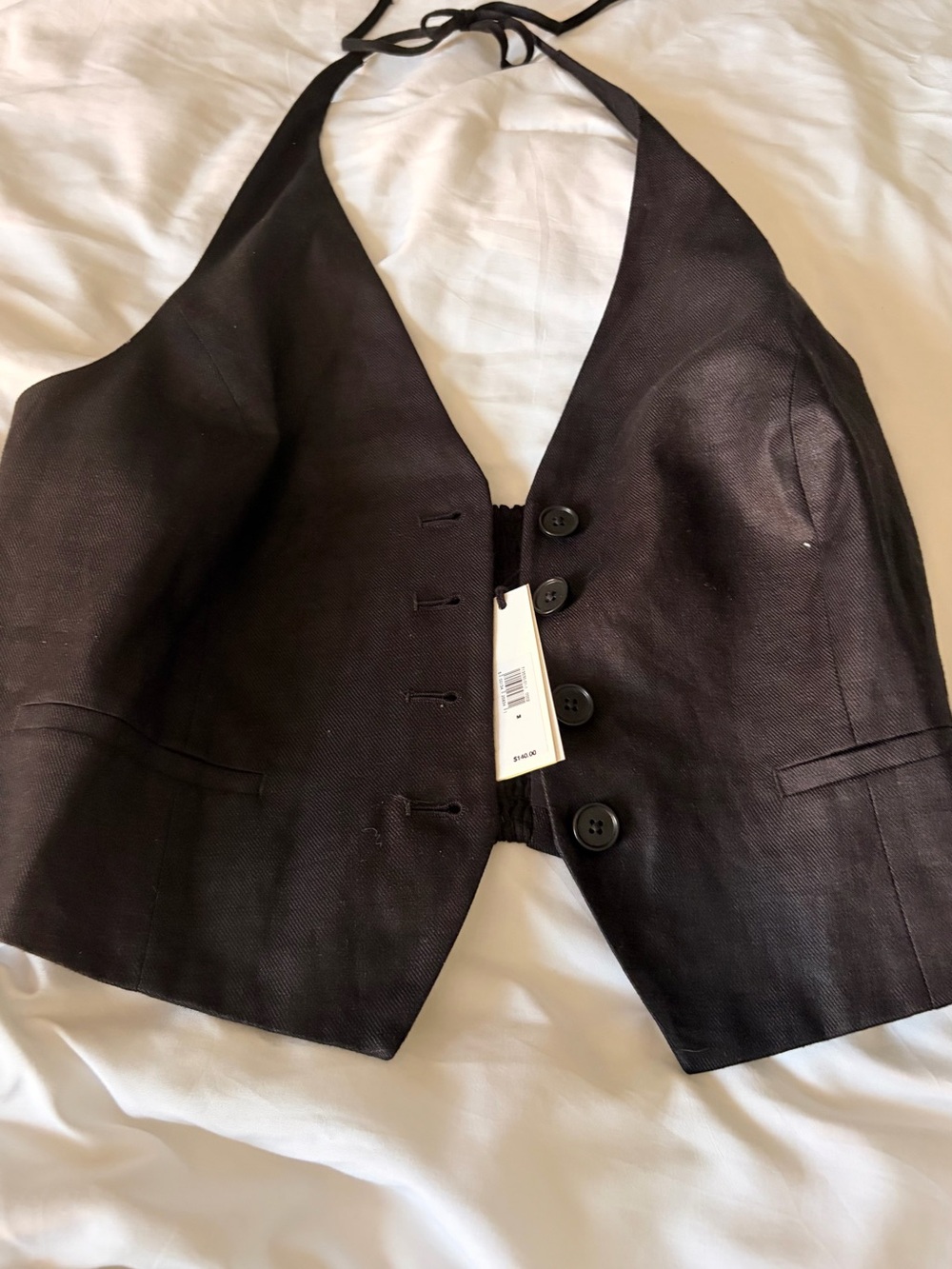 Banana Republic Black Halter Vest